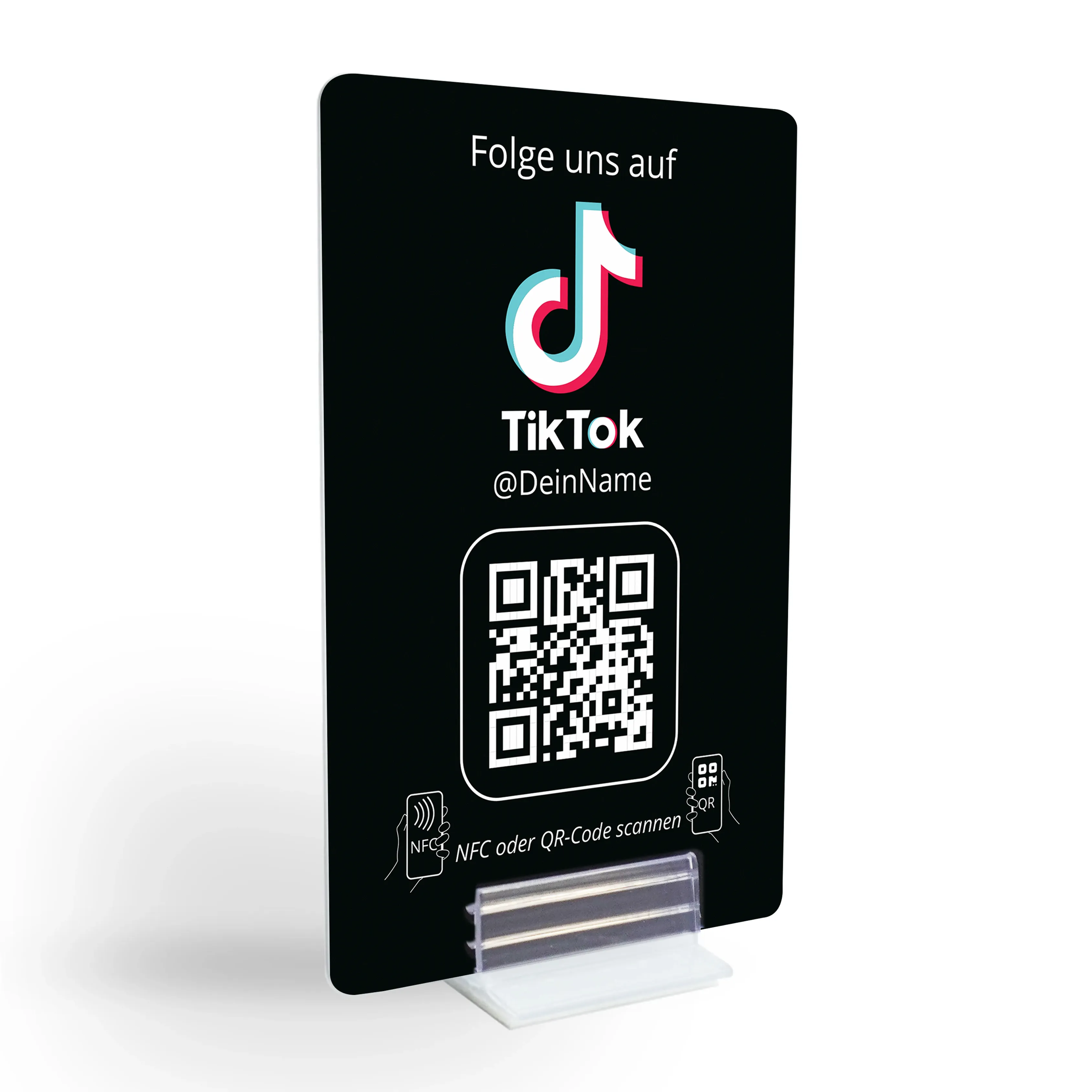 TikTok Growth Karte – NFC/QR-Code Display für virale Reichweite